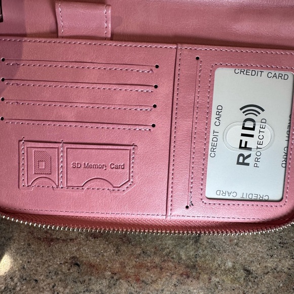 Charm Infinite Pink Passport Travel Wallet - Picture 4 of 7